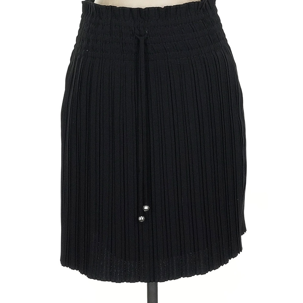 Karl Lagerfeld Black Ribbed Mini Skirt
